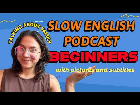 Practice SLOW English for A1 Beginners! -- Talk about 👉FAMILY