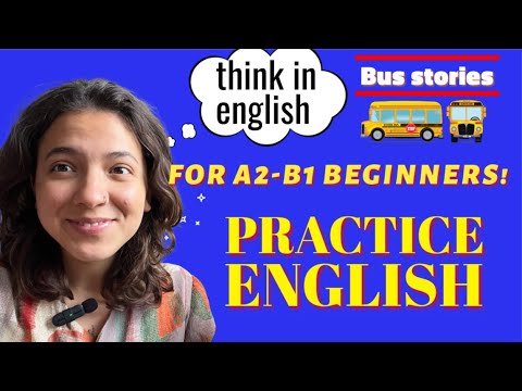 SLOW English Podcast! BUS STORIES🚍📚 for Beginners!